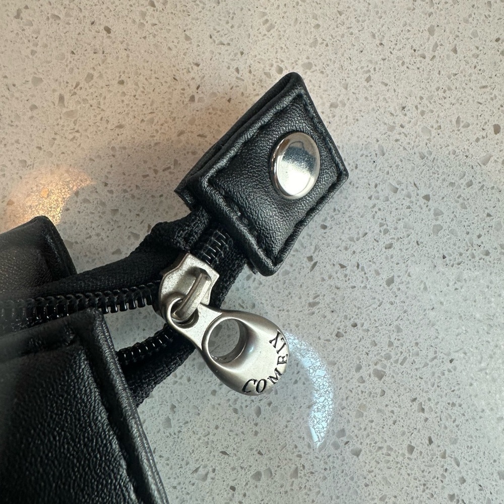 RARE genuine vintage Comely Paris Black Shoulder Bag/Purse w/ tag still attached - Picture 3 of 11